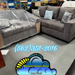 Grey Couch 2 And 3 Seater Sofa Nuevo 