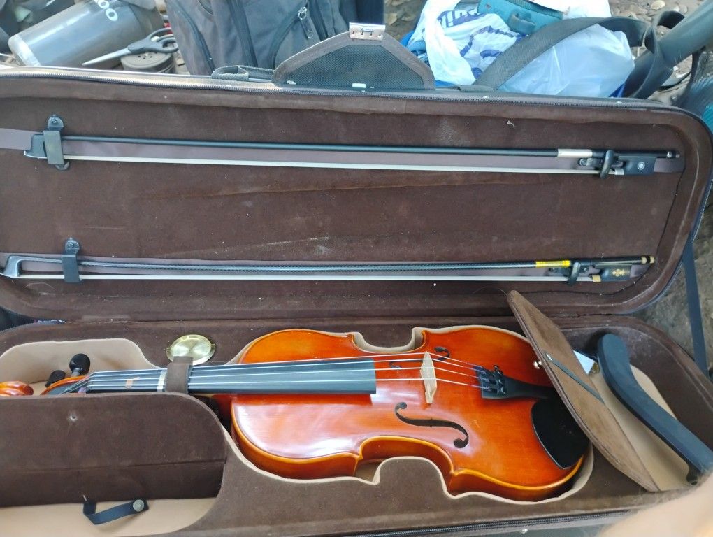Violin With 2 Bows