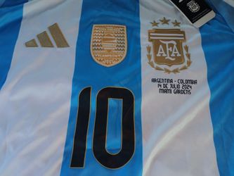 Adidas Messi Argentina Authentic Soccer Jersey