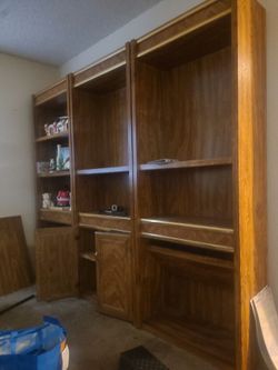3 book case/ open hutches free