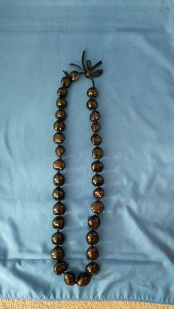 Black beaded necklace