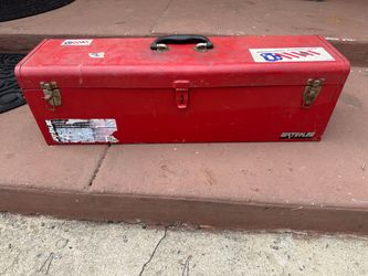 Tool box in excellent condition  30” wide  8” side  9” high