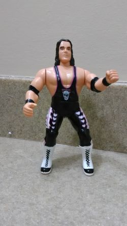 Vintage Wrestling Brett Hitman Heart 1998 WCW Action Figure