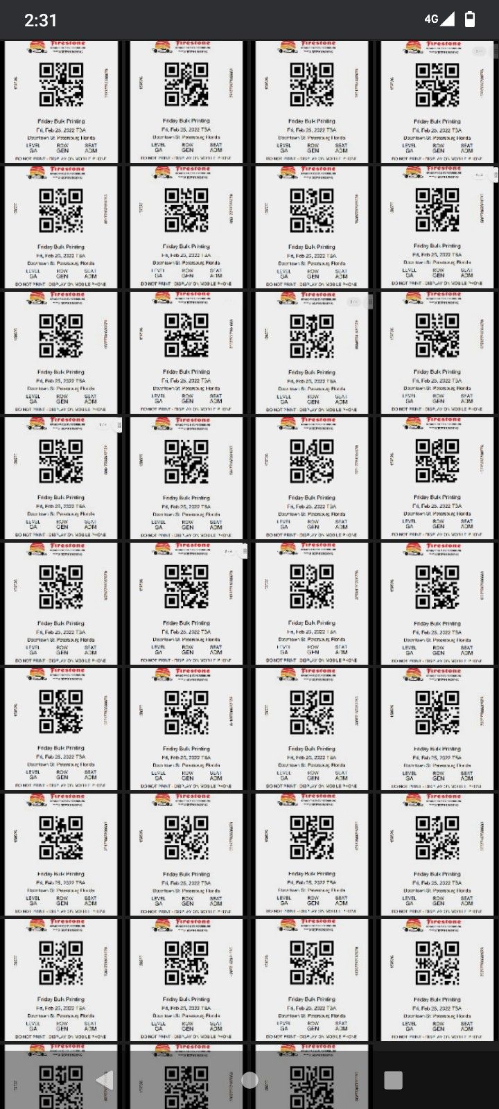 FIRESTONE GRAND PRIX FRIDAY TICKETS