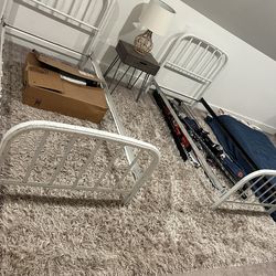 2 Twin Medal Bed Frames