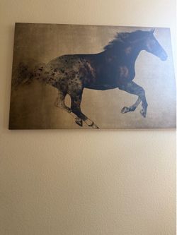 Running Brave Framed Horse Print