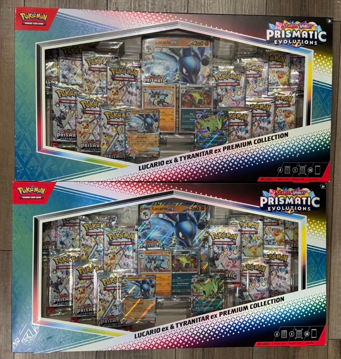 POKEMON LUCARIO EX TYRANITAR EX PREM COL EXC