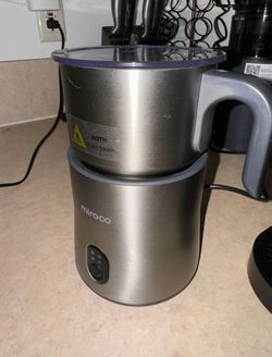 Miroco Electric Milk Frother, Stainless Steel