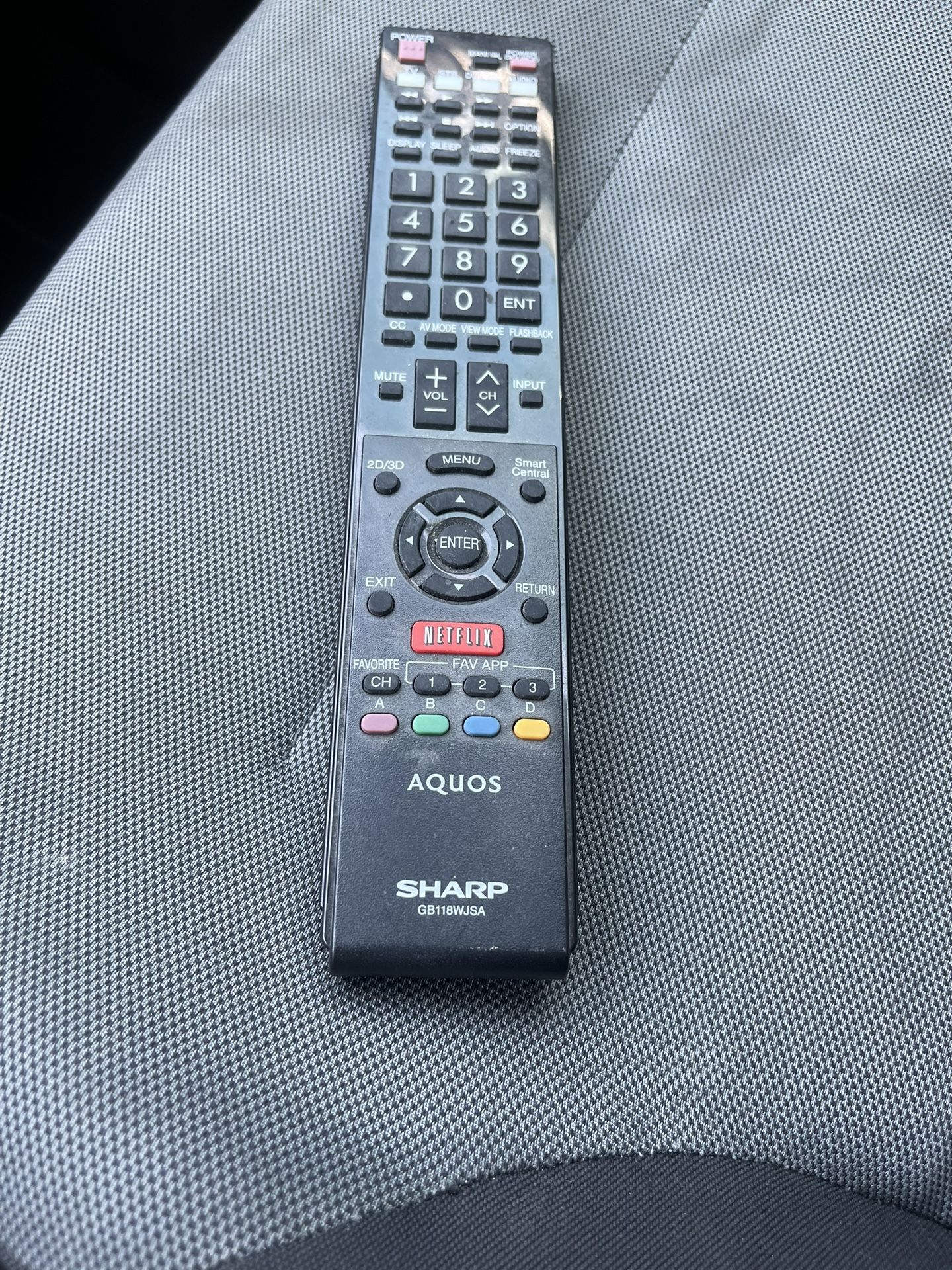 SHARP AQUOS Tv Remote Control