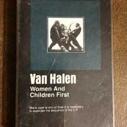 Vintage Van Halen  Women And Children First Cassette 1980