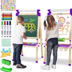 JOYOOSS Easel for Kids Art Easel for Toddlers,Wooden Kid Easel with