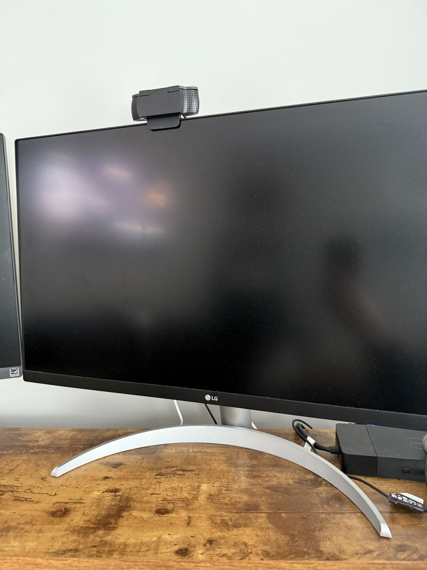 Two 27” LG 4K Monitors