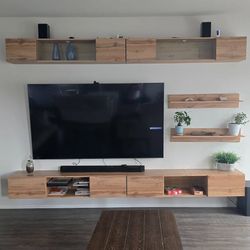Meble Furniture Fly I 33TV Floating Entertainment Center – Fully Assembled