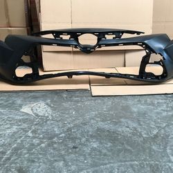 Primed Unpainted Front Bumper For 2020 2021 2022 Toyota Corolla LE
