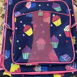 Girls Cupcake Carry On Suitcase