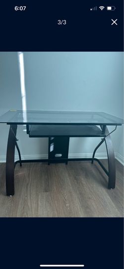 Glass office desk