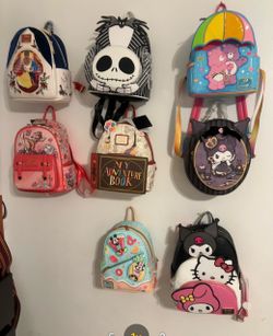 Loungefly Mini Backpack Collection Lot of 8
