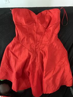 Cute Short Red Dress 