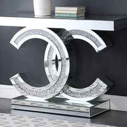 New C Design Console Table Encrusted Diamonds 
