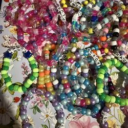 Random Kandi bracelets festivals raves