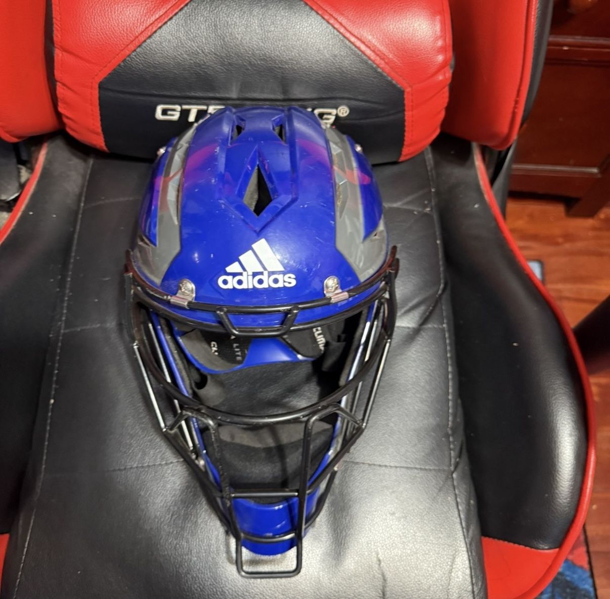 Adidas blue baseball catchers gear