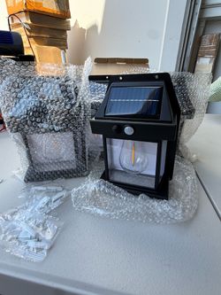 4-Pack Outdoor Solar Wall Lights With Motion Sensor