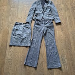 Womens Suit Jacket Pant And Skirt