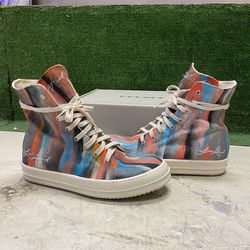Custom-Painted DRKSHDW Rick Owens Sneakers (Size 9)