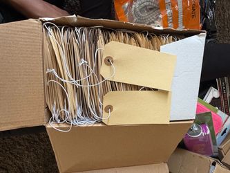 Bulk Kraft Paper Gift/Price Tags with Strings (Kraft Brown)