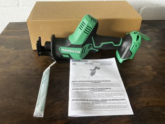 Metabo HPT 18V MultiVolt Cordless Reciprocating Saw  One-Handed 3,200 Strokes Per Minute Accepts Reciprocating or Jig Saw Blades  Lifetime WRNTY