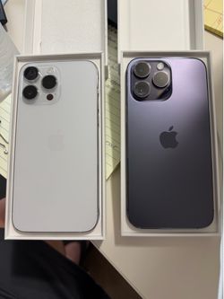 Iphones (2) 14 Pro Max Smart Phones (AT&T)