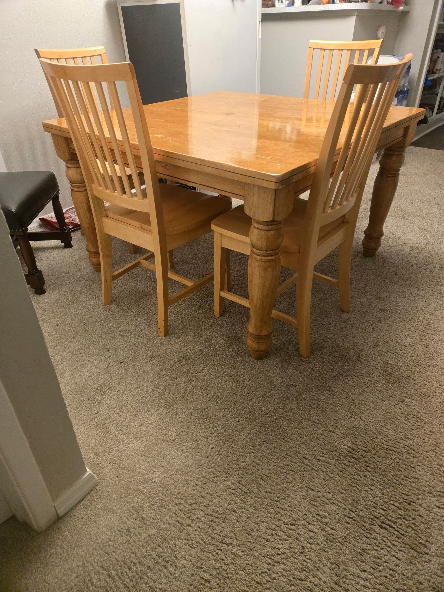 Table And Chairs $200 48.5x48x36 Legs Can Be Removed For Transport Great Condition