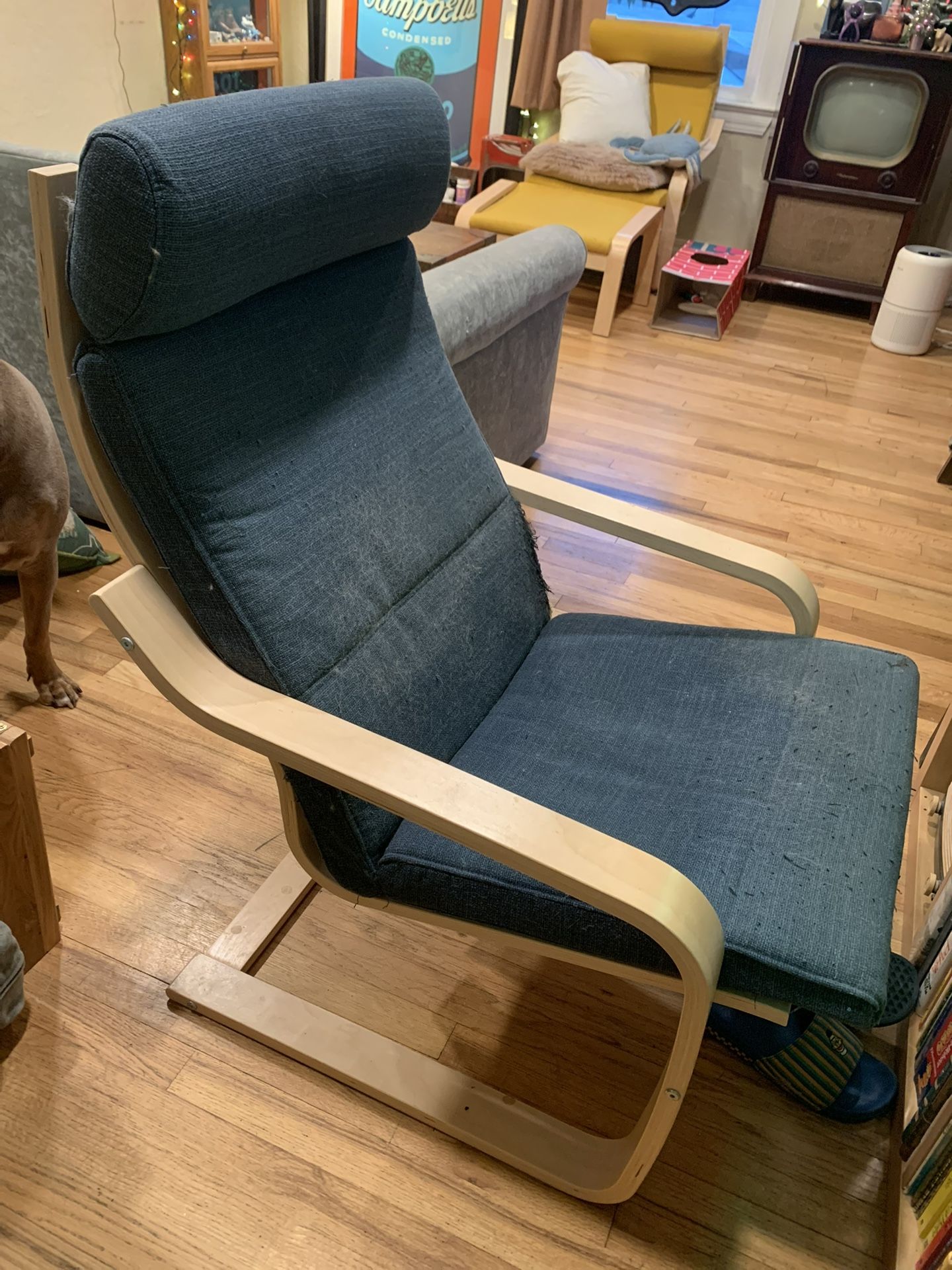 IKEA Poang Chair-Frame Perfect! Cushion Not!