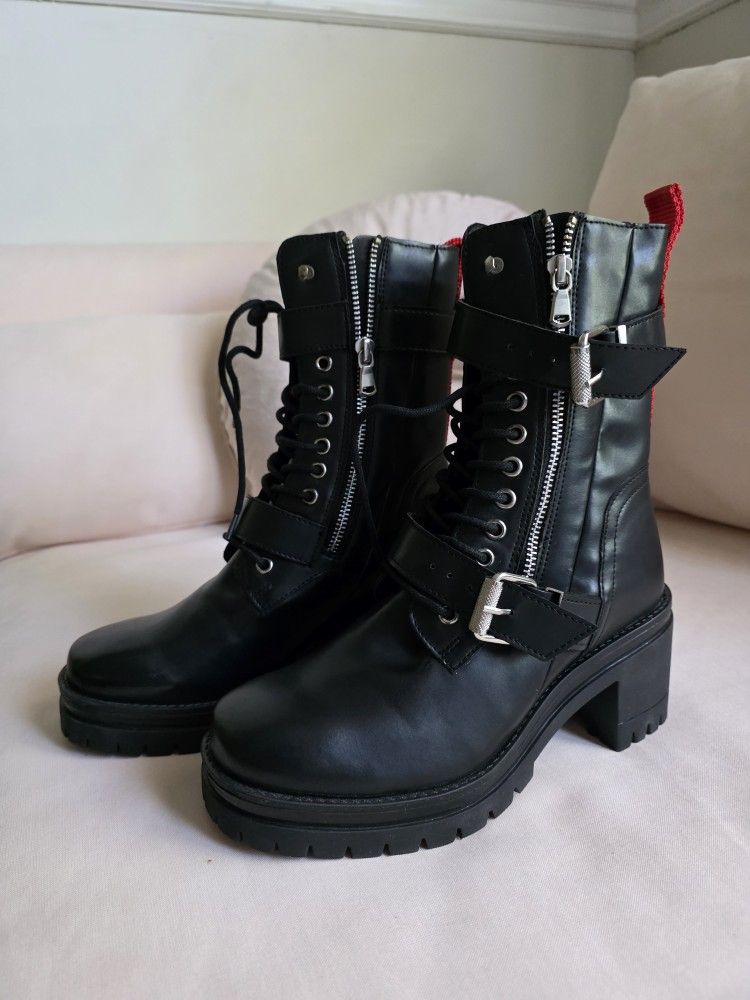 Combat Boots New 7.5 Charles By Charles Davis