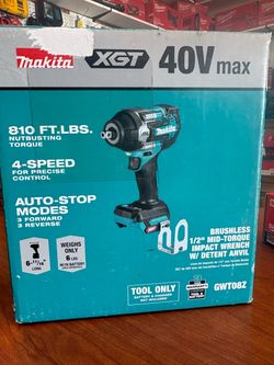 Makita new 1/2” mid impact wrench 40v -4 speeds
