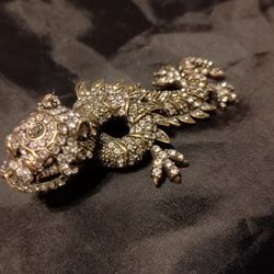 Heidi Daus Foo Dog Dragon Brooch