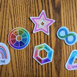 24 Sensory Stickers, Anxiety Relief 