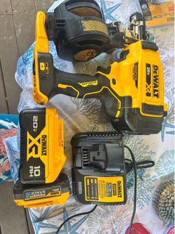 DeWalt 20v XR Roofing Nailer, and Batteries