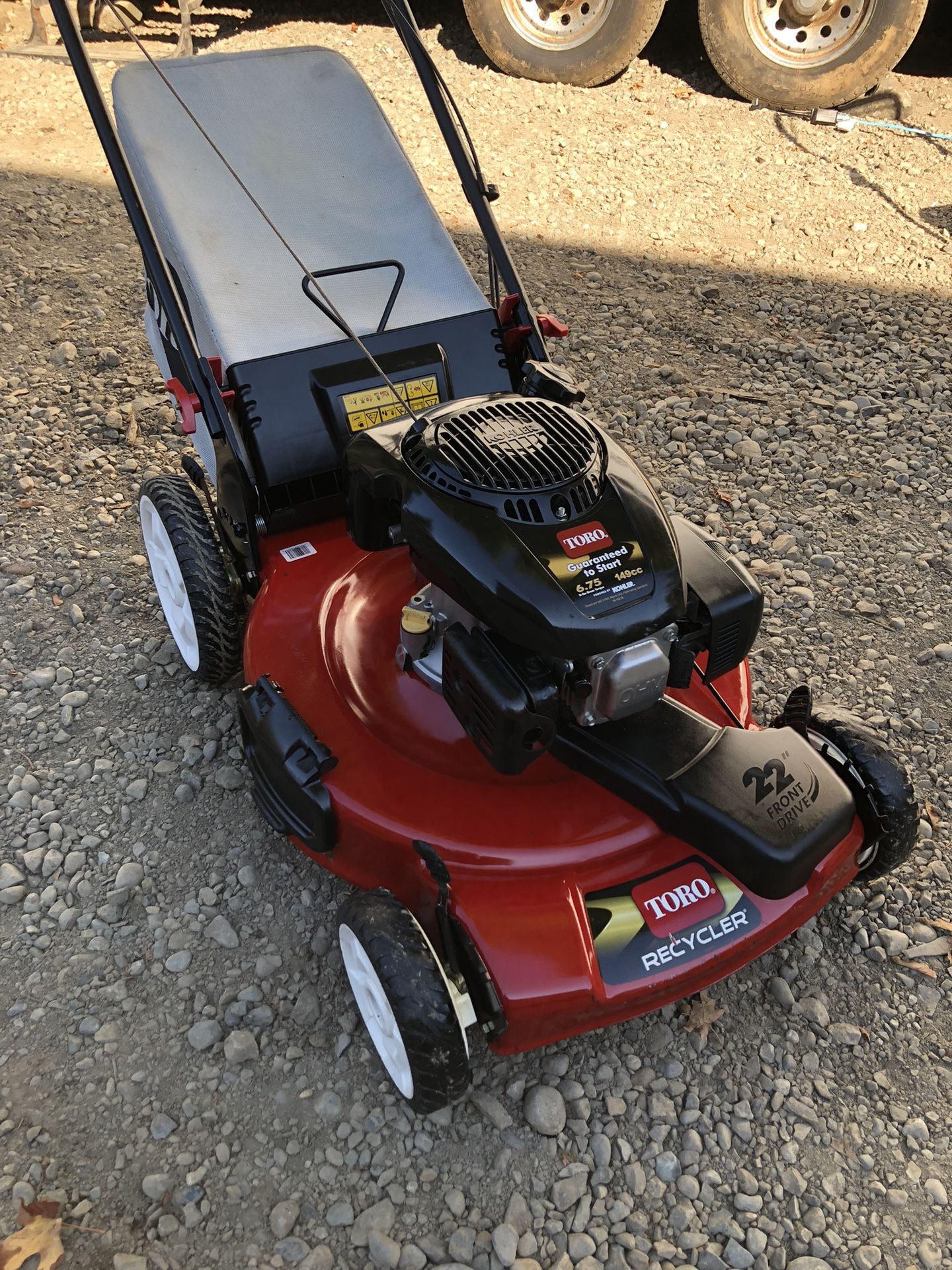 Like new Toro, recycler, 22 inch self-propelled lawnmower