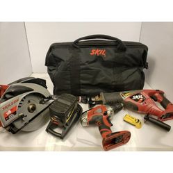 lot SKIL Cordless Drill/driver Saw reciprocal saw 18V Tools 9350 w/charger