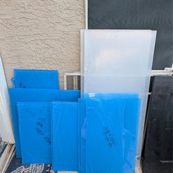 New plexiglass in various sizes