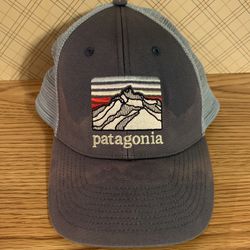 Patagonia Mesh SnapBack Trucker Hat Ball Cap Navy & Light Blue