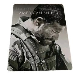 American Sniper Steelbook (Blu Ray, 2014) Bradley Cooper - 2 Disc Set Great Cond