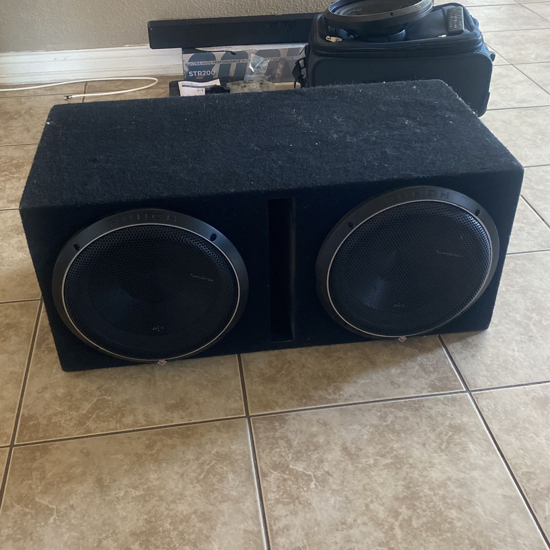 P3s Rockford Fosgate woofer box with app