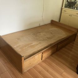 Twin Bed Frame, Wooden 