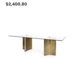 Glass Dining Table With Thick Glass