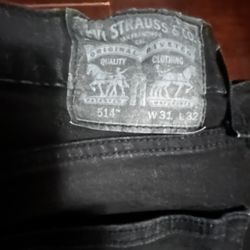 Levi 514 31x32 Black