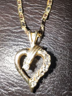 GOLD HEART NECKLACE, 14k