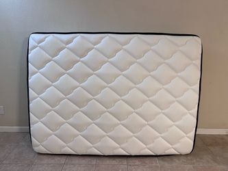 Full size bed with mattress and frame
