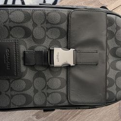 Coach Track Pack In Signature Canvas